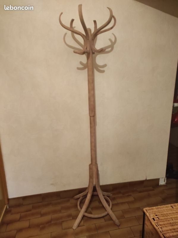 Ancien Porte manteaux, Perroquet en bois (image 5)
