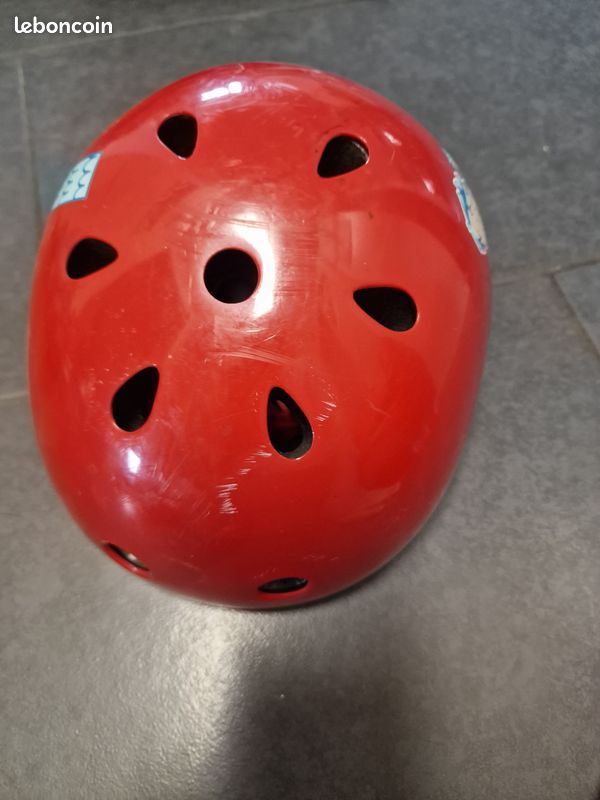 Casuqe patin enfant rouge Oxylane (image 5)