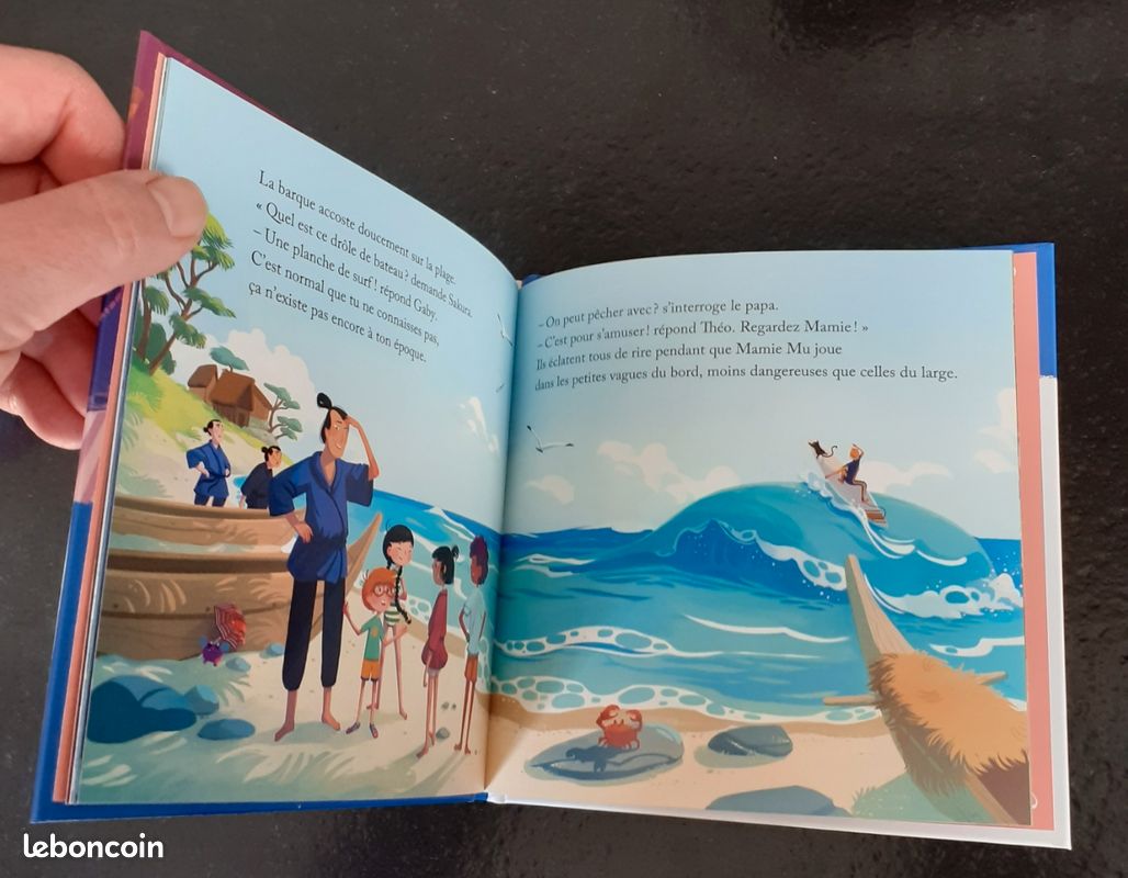 Album La Grande Vague, Hachette Jeunesse, collection Le musée magique, neuf (image 3)