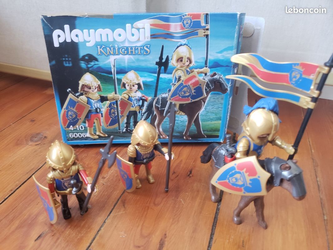 PLAYMOBIL LOT CHEVALIERS Du Lion/ Château Forteresse Médiéval EUR 17,99