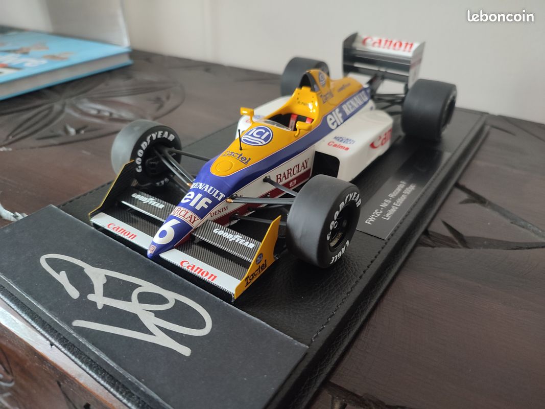 Photo Signée Riccardo Patrese - F1 Williams 1992 - Autographe Sport Auto
