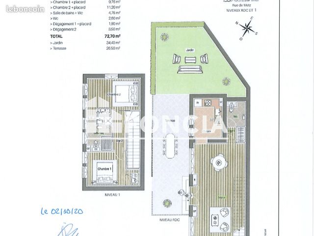 Appartement 3 pièces 73 m² · à Nancy · 73 m² · 933 €