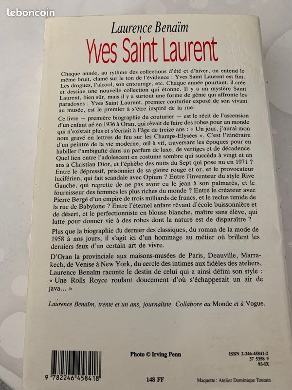 Livre Yves Saint Laurent biographie (image 3)