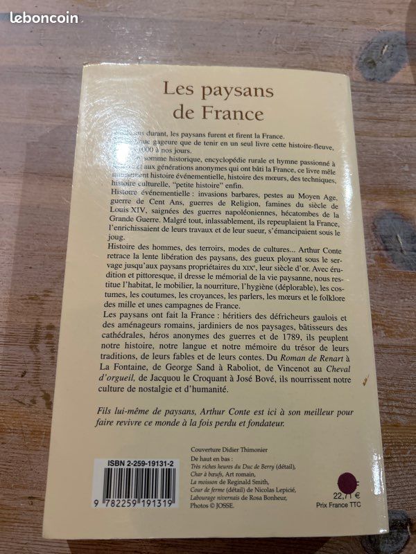 Les paysans de France de l’an 1000 à l’an 2000. Arthur Conte (image 3)