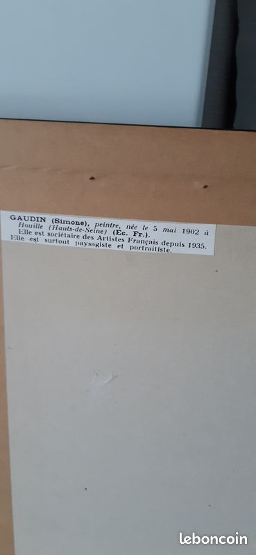 Tableau aquarelle fleurs signé Simone Gaudin (image 5)