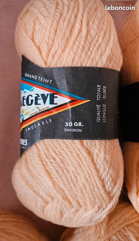 Lot de 5 pelotes de laine "Laine de Megève " (image 3)