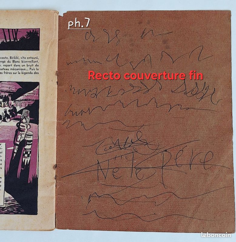Livre ancien pour enfants "BIRIKIKI dans les rapides" Album collection édition 1943 (image 7)