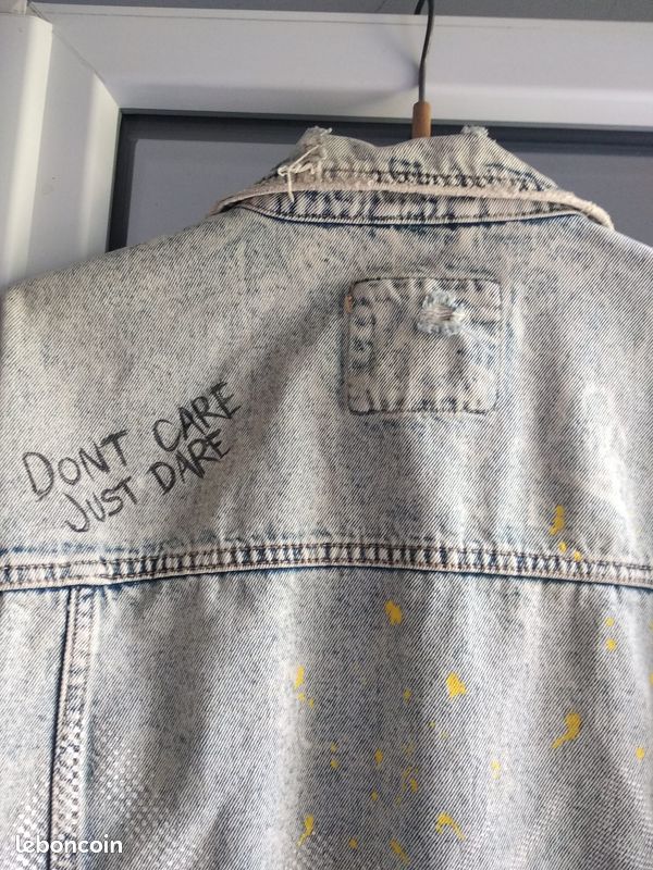 Veste En Jean Personnalisée Zara super stylee ... (image 4)