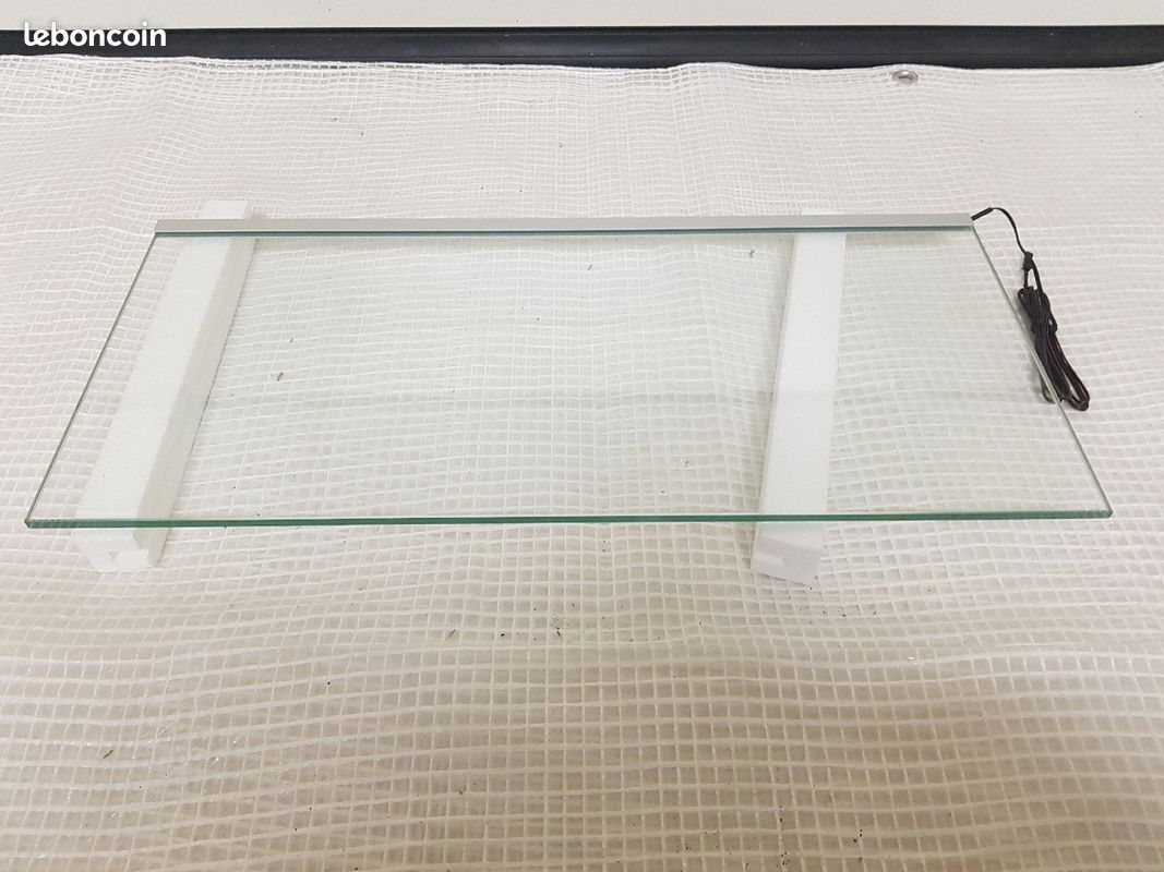 Tablettes en verre avec bandeau led (image 2)