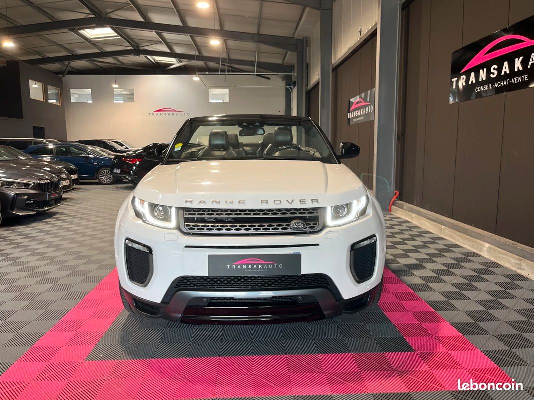 Land rover range rover evoque cabriolet 2.0 td4 180 cv 4wd bva9 hse + sièges à mémoire chauffants + bluetooth + caméra de recul + meridian (image 8)