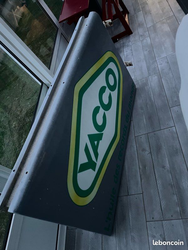 Plaque émaillée Yacco chevaux - Garage/Atelier/Les plaques