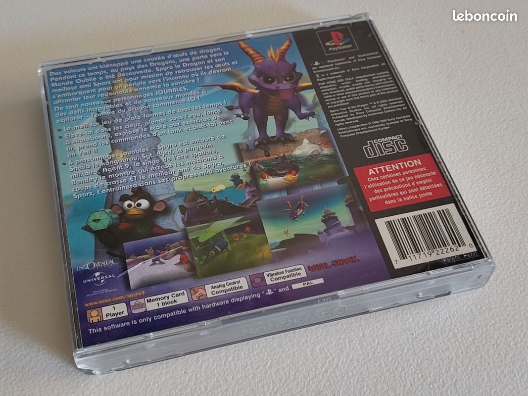 [PS1] Spyro: Year of the Dragon - Platinum (image 4)