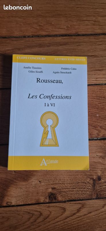 Clefs concours - Les Confessions I à VI de Rousseau (image 2)