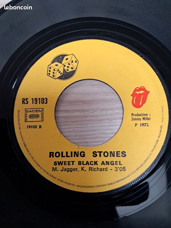 Disque vinyl 45 tours ROLLING STONES (image 6)