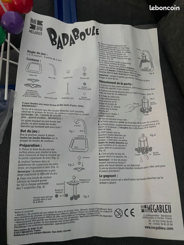 Vends Jeu BADABOULE « MEGABLEU +5 Ans ». Ni Envoie Ni PayPal (image 7)
