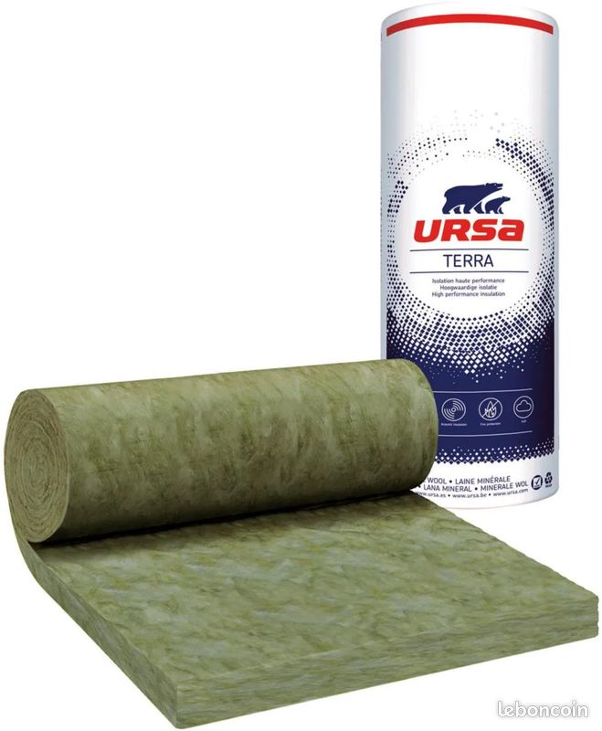 Isolant URSA PRK 32 R - Ép. 120 mm (R=3,75) - Murs par l'intérieur (image 1)