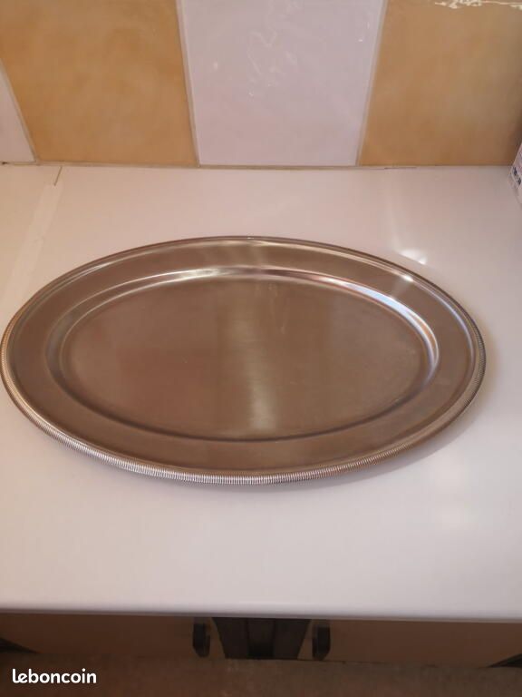 Grand plat ovale inox Letang Remy - Arts de la table