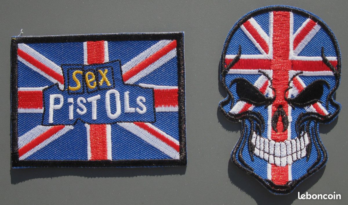 SEX PISTOLS PUNK ROCK 2 patchs thermocollants COLLECTOR95 (image 1)
