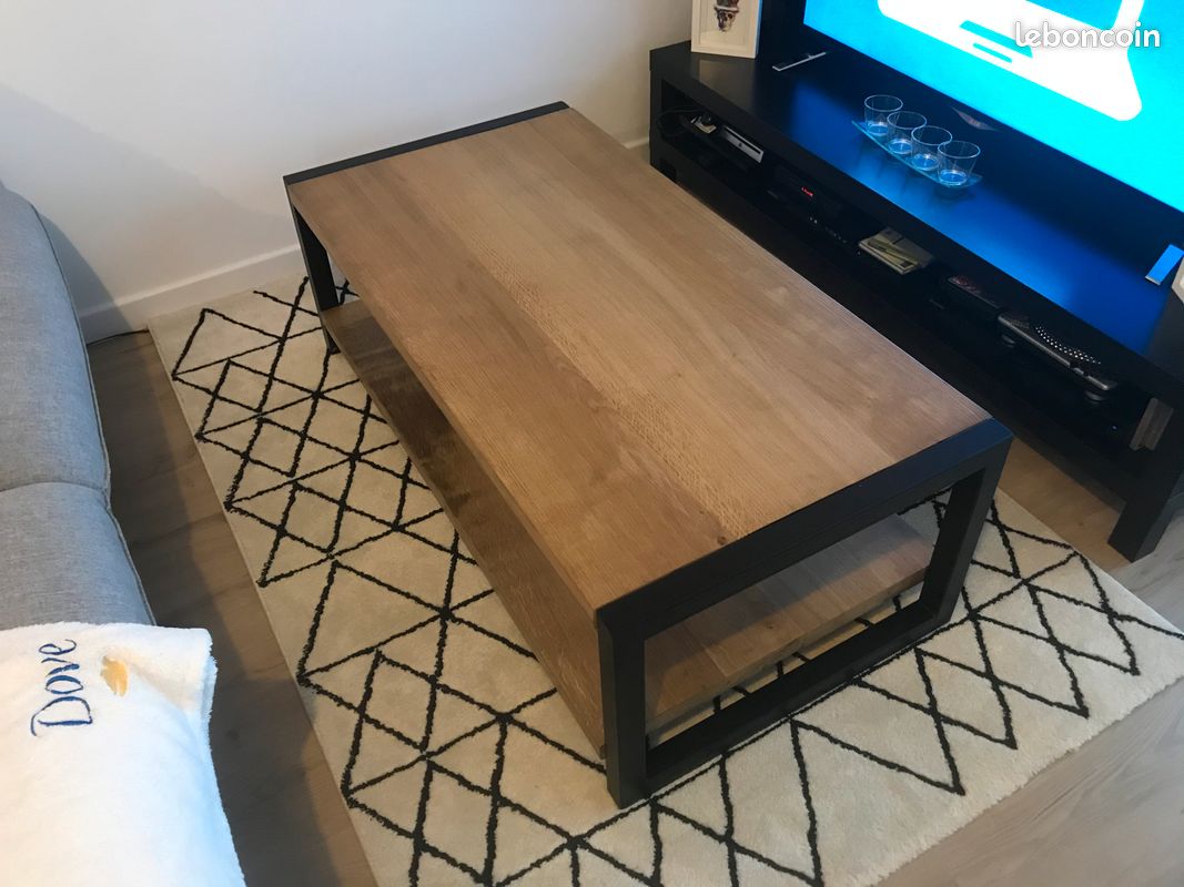 Table basse bois massif (image 2)
