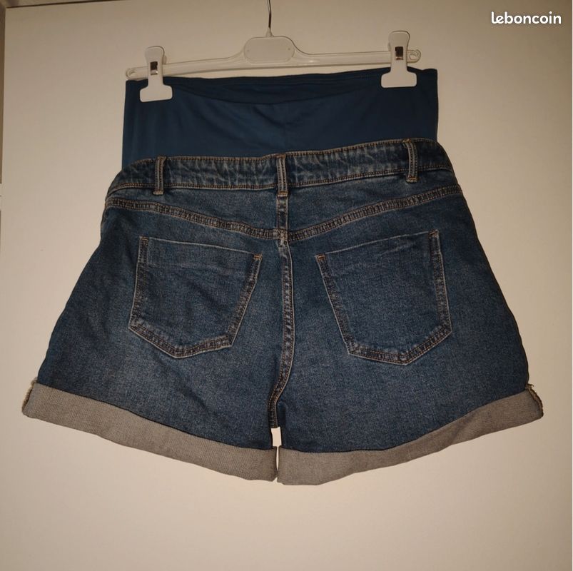 Short en jean de grossesse kiabi taille 40 Vêtements