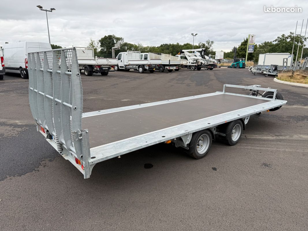 đ remorque plateau basculant ifor williams tb5021 â 3t5 â porte voiture / porte engin â appro utilitaires (image 3)