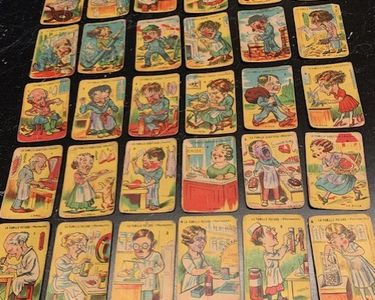 Ancien Jeu De 7 Familles Vintage (INCOMPLET - 18/42 Cartes) - Caricatures