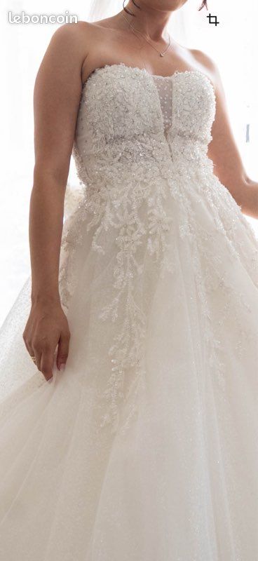Robe de mariée bustier T38 (image 3)