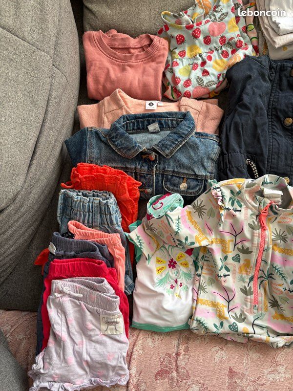 Lot De Vêtements D'hiver Pour Fille 12-24 Mois - Occasion Très Bon état, Plusieurs Pièces, Origine Chine