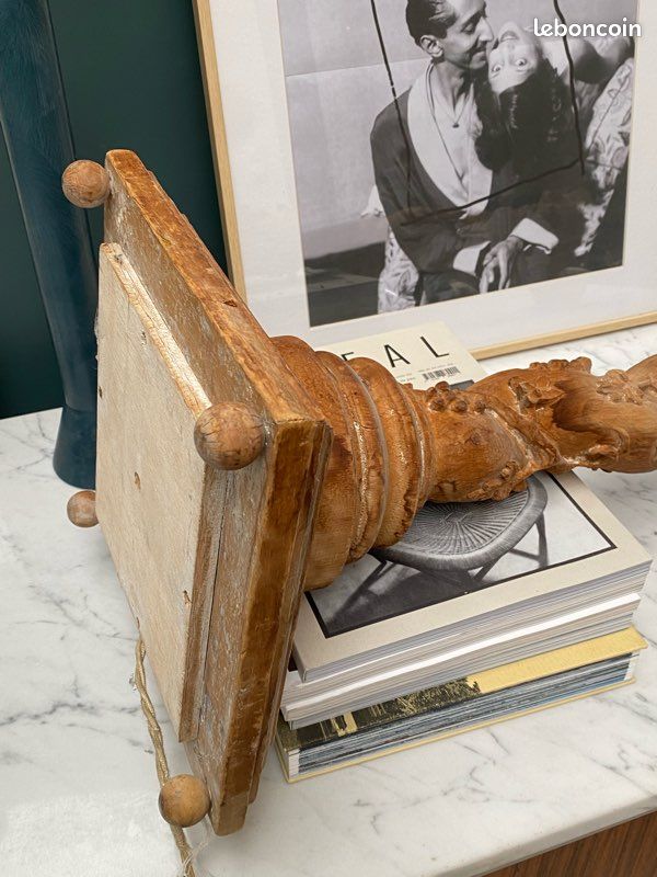 Paire de pieds de lampe sculpté (image 5)