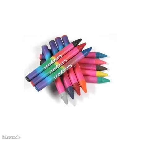 XPEX 12 Crayons Arc En Ciel,Crayon Multicolore De 12 Couleurs,Crayon De Couleur Gras Pré-Taillé,Crayon De Couleurs Multicolore Pour Coloriage Dessin