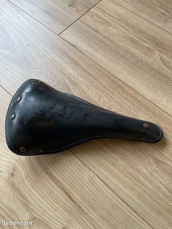Selle Vintage Montegrappa En Cuir Marron + Sac Objet - Italien, Neuf
