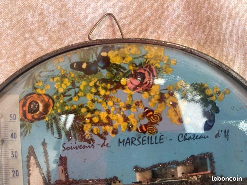 Thermomètre mural vintage Marseille (image 3)
