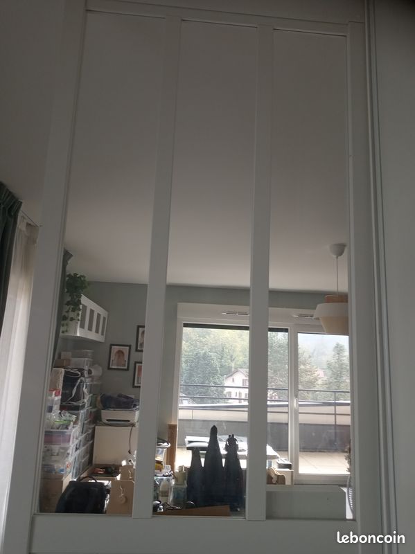 Cloison amovible Atelier mdf revêtu blanc effet métal à (-75%) (image 4)