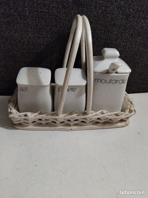 Serviteur de table pots a épices en céramique (image 1)
