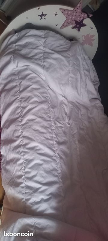 Lit matelas sommier 90x140 (image 1)