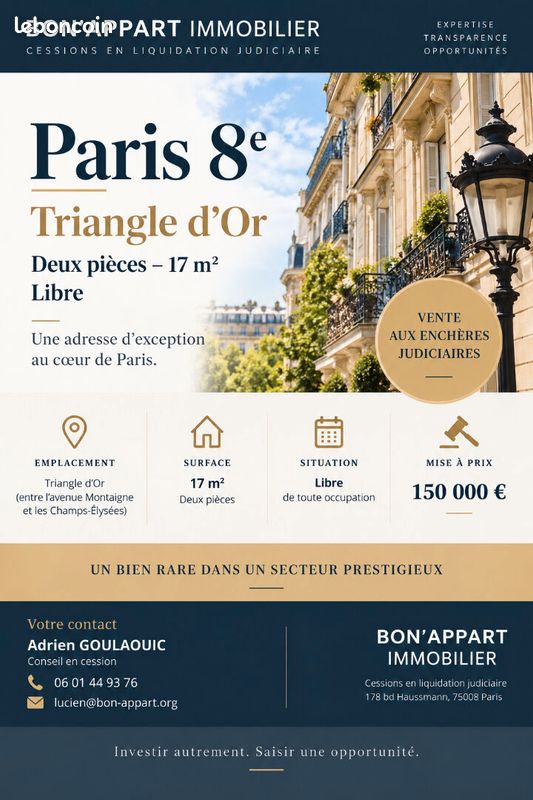Immeuble 17 m² · à Paris · 17 m² · 170 000 €