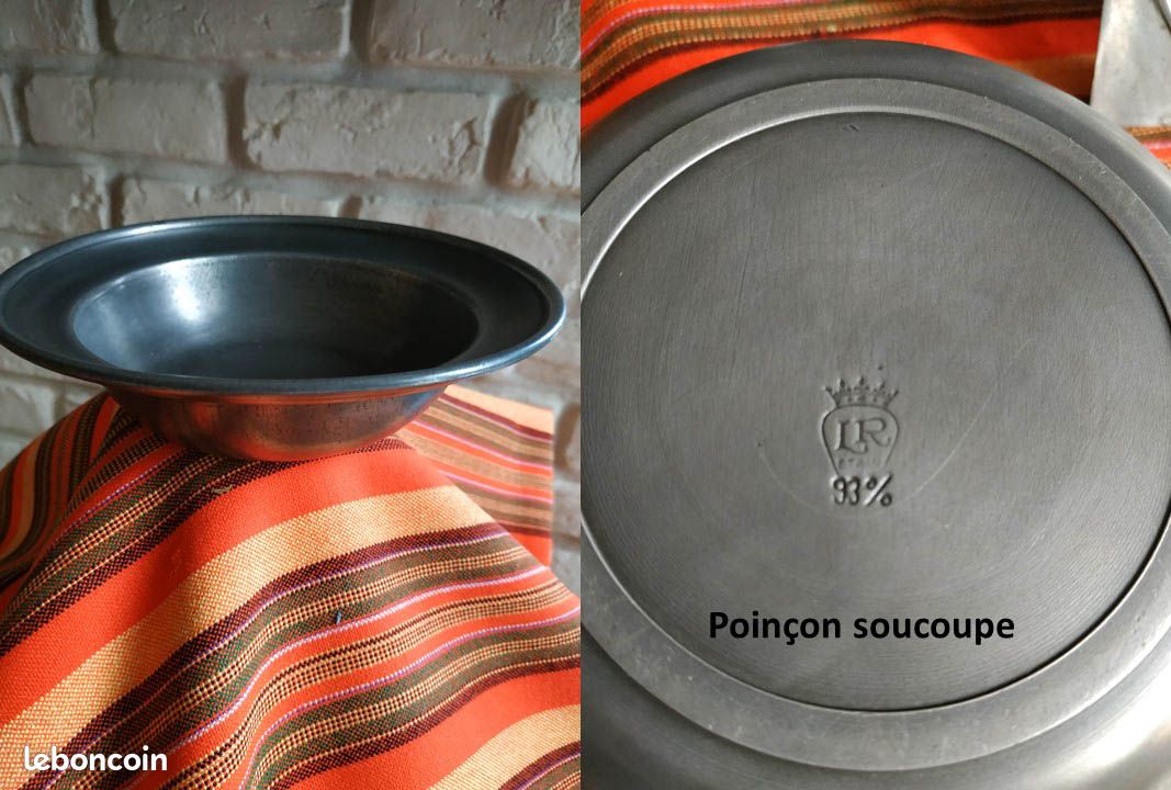 LOT de 3 OBJETS EN ETAIN (image 2)