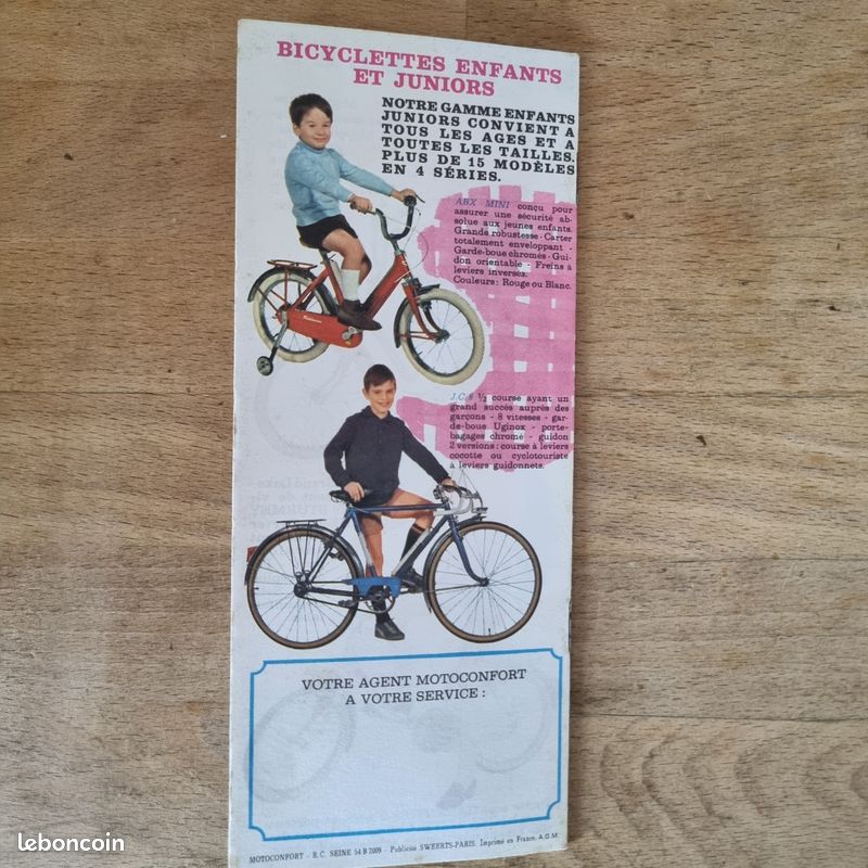 Catalogue Publicitaire D'Époque Motobécane – Vélos Cross, PX, CT3, Tour De France