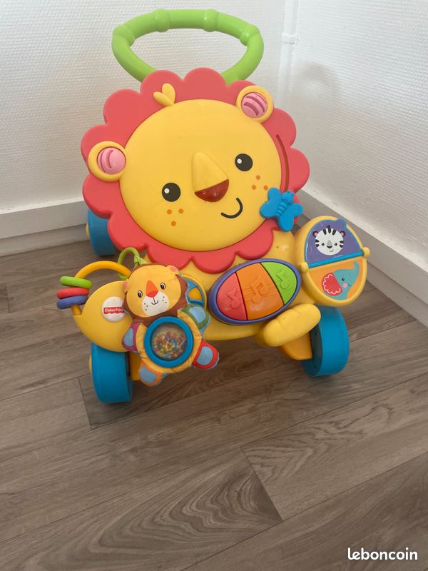 Trotteur pousseur lion fisher price Jeux Jouets