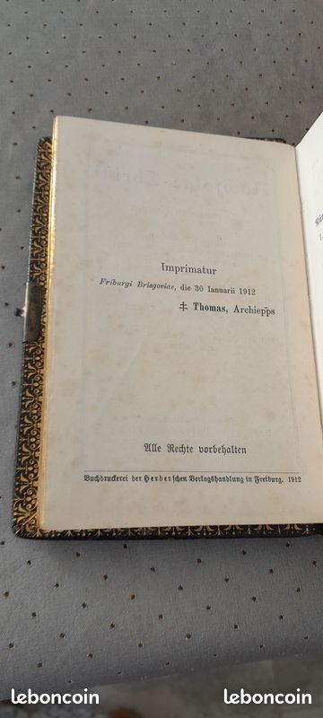 Missel ancien 1912 Thomas von Kempen (image 3)