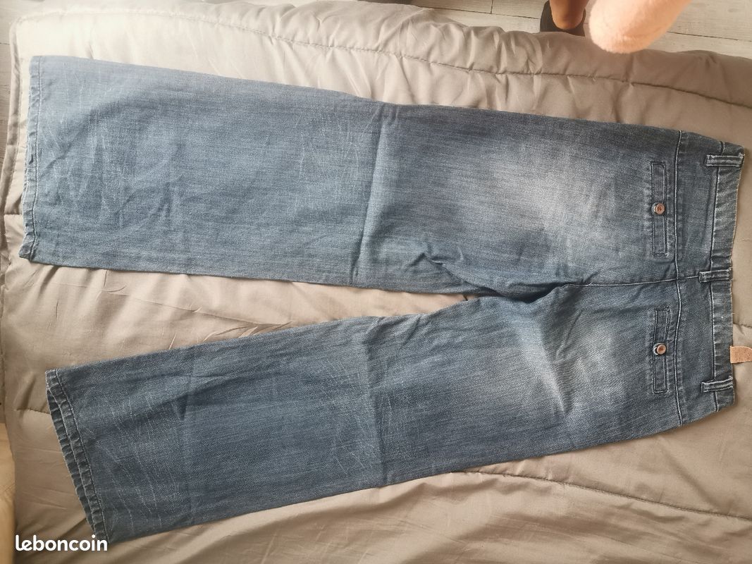 Pantalon jeans patte d'eph (image 3)