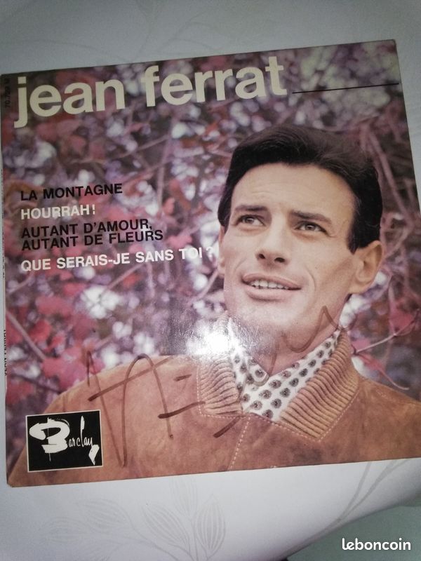 45t Jean FERRAT - La montagne (dédicacé) (image 2)
