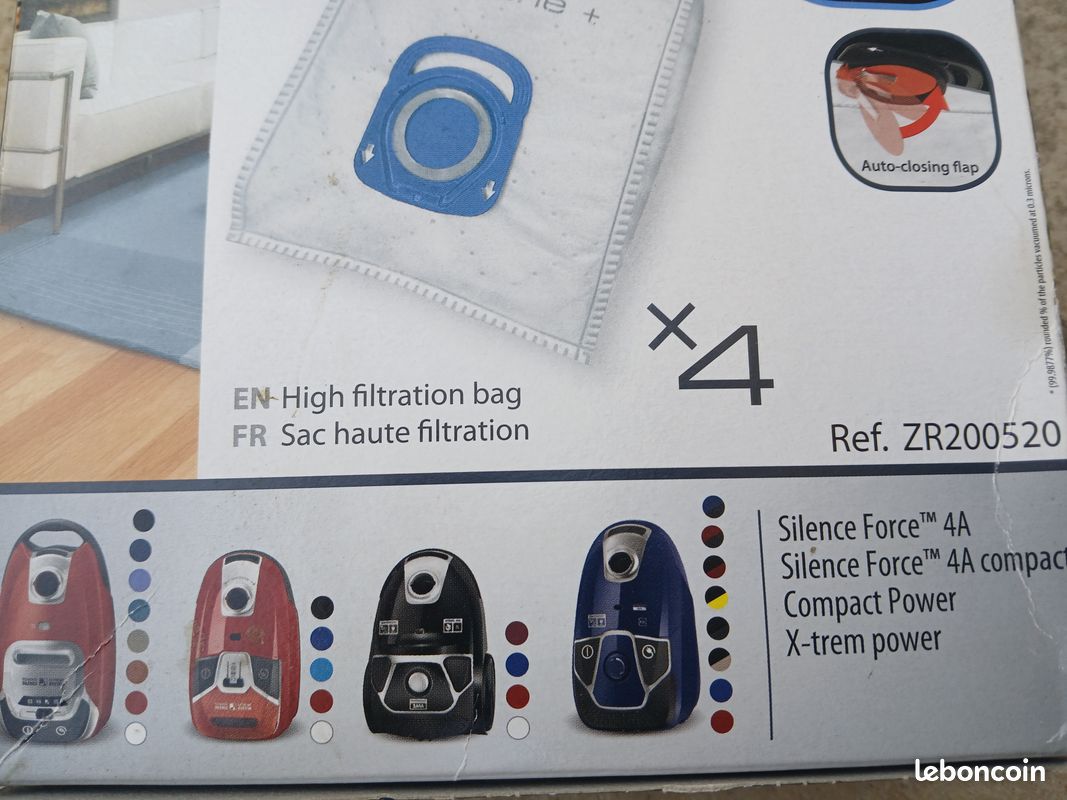 Haute Filtration Sac Aspirateur Ref Zr200520 Sac Aspirateur