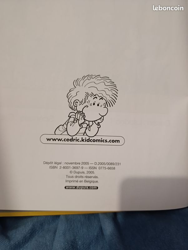 BD CÉDRIC Tome 20 - J'ai fini (image 2)