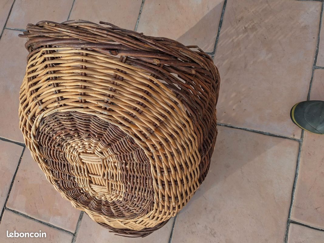 Panier à bois en osier tressé (image 4)