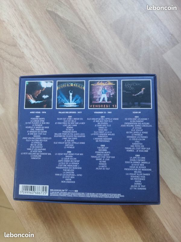 Julien Clerc - Coffret Live 74, 77, 81 & 09 (4 Albums) Edition 2009 (image 2)