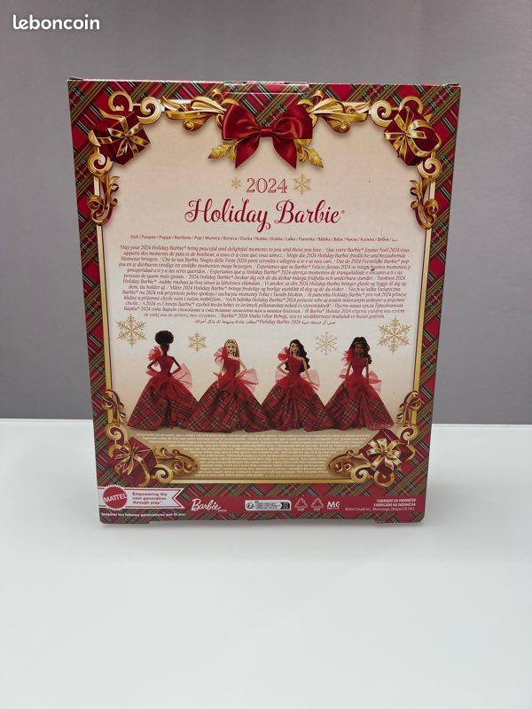 Poupée Barbie Holiday Joyeux Noël 2024 (image 2)