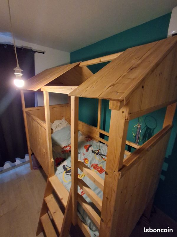 Lit cabane en bois (image 2)
