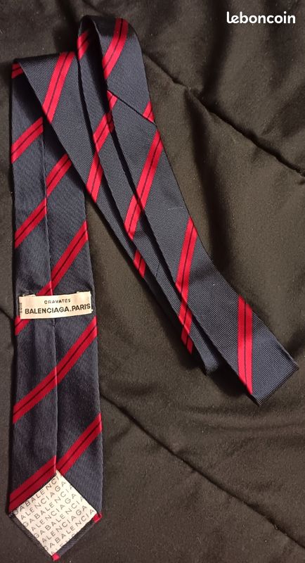 Cravate Balenciaga vintage en soie (image 2)