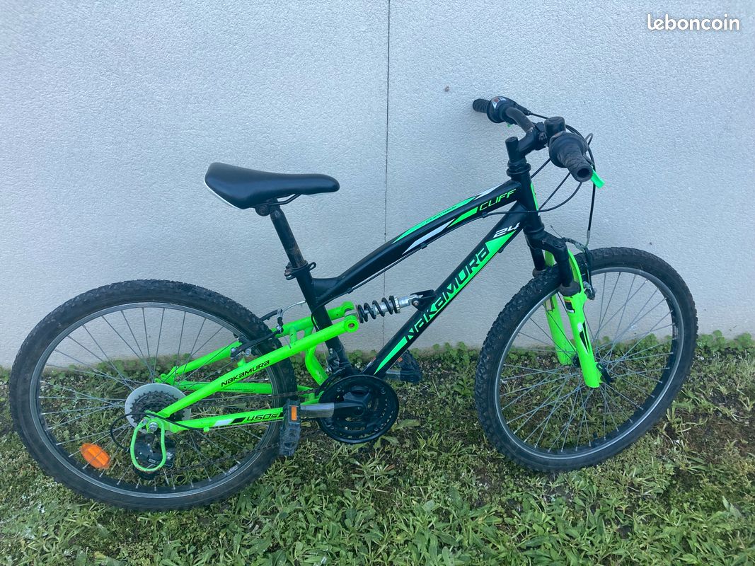 Bicyclette Vtt Nakamura Sx 24 24 Pouces Vtt Nakamura Vert Nakamura